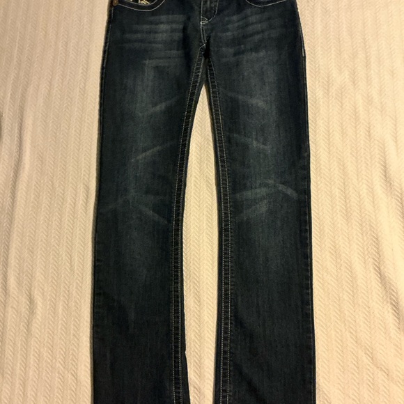 True Religion Indigo Denim Jeans and Leopard print - Picture 1 of 2